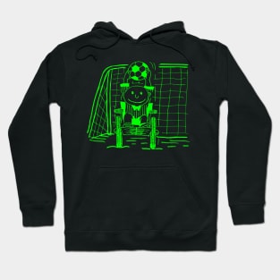 WHEELCHAIR SOCCER GOALIE LIME Hoodie